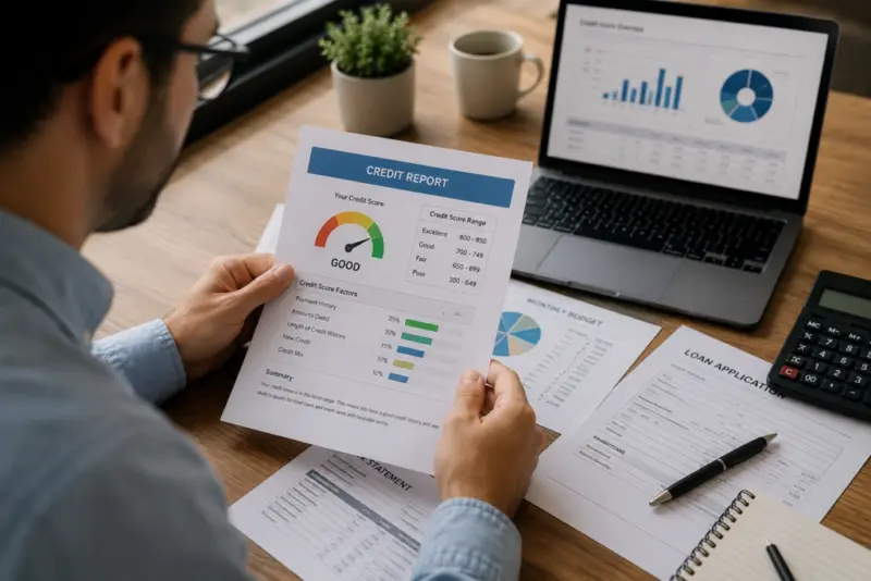 reviewing credit report for potential tenant 
